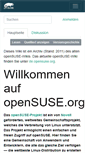 Mobile Screenshot of old-de.opensuse.org