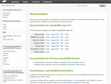 Tablet Screenshot of doc.opensuse.org